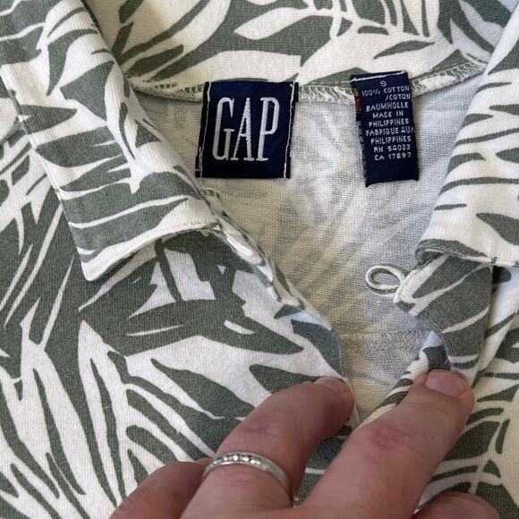 Vintage Gap Mens Short Sleeve Floral Button Down Size Small - Picture 4 of 5